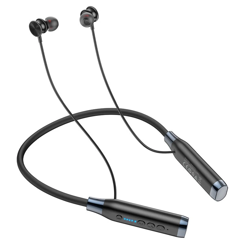 Căști bluetooth hoco es62 pretty, negre, cu prindere la gât 3