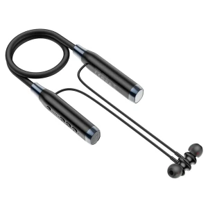 Căști bluetooth hoco es62 pretty, negre, cu prindere la gât Thumbnail 4