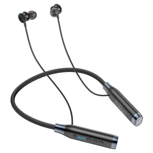 Căști bluetooth hoco es62 pretty, negre, cu prindere la gât Thumbnail 3