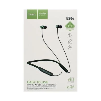 Спортивные bluetooth-наушники hoco es64 easy sound, черные 3