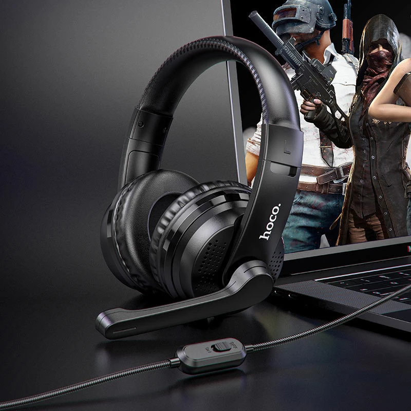 Căști de gaming hoco w103 magic tour, negre 2