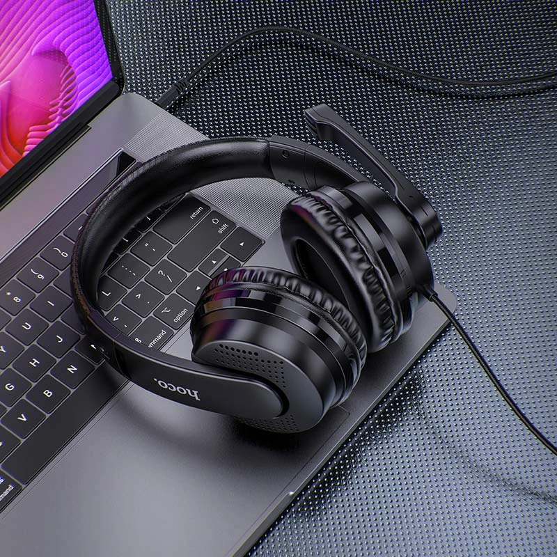 Căști de gaming hoco w103 magic tour, negre 7