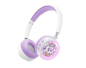 Беспроводные детские наушники xo be57 colorful elf, фиолетовые