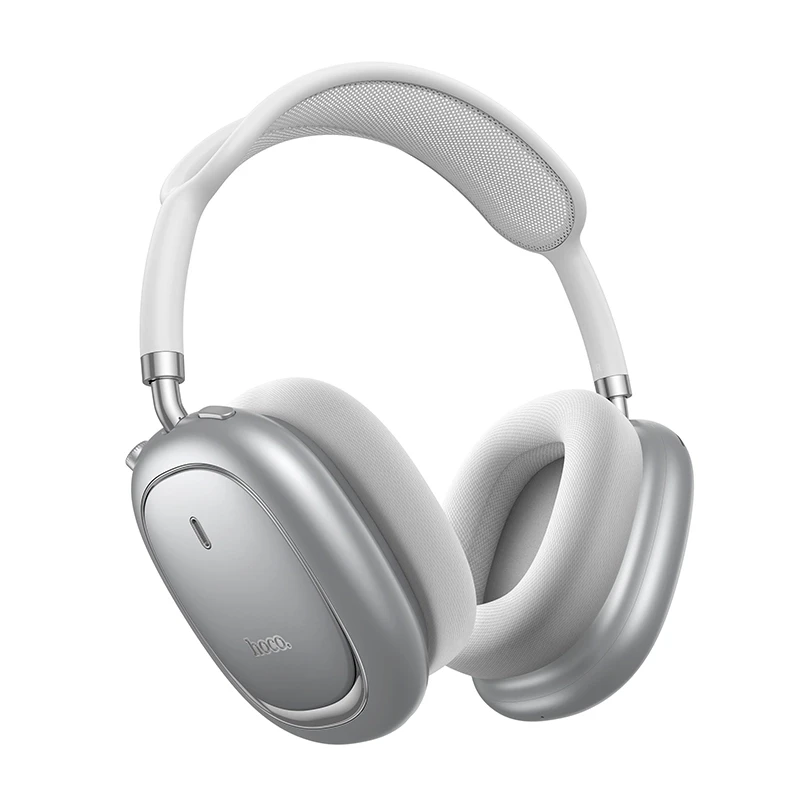 Наушники hoco w68 calma anc с шумоподавлением, bluetooth (приложение), серебристые. 2