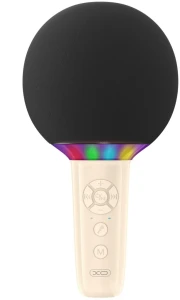 Микрофон xo be50 lollipop bluetooth, бежевый