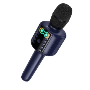 Караоке-микрофон hoco l24 shine, синий Thumbnail 2