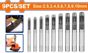 Set de 5 bucăți daltă rece și poanson   emtop