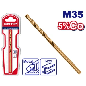 Burghiu pentru metal hss-co, m35, 12 mm  emtop