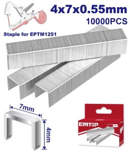Capse pentru masina de legat vie, 4*7*0,55mm, emtop