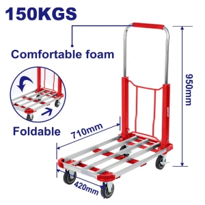 Carucior pliabil cu platforma max 150 kg, emtop Thumbnail 2