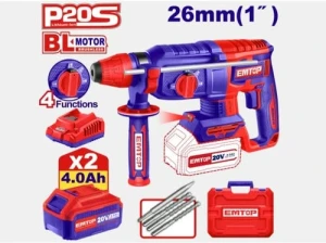 Ciocan rotopercutor, 20 v, pe acumulator 2x4a , emtop