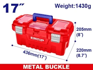 Cutie de instrumente din plastic de 17 inchi emtop
