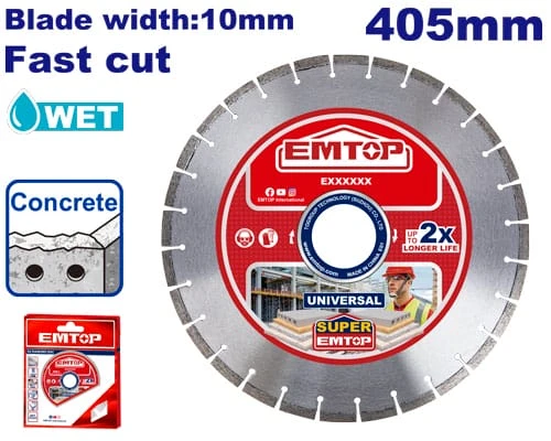 Алмазный диск 405 мм emtop 2