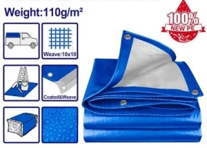 Husa multifunctionala impermeabila din polietilena emtop 3* 4 m