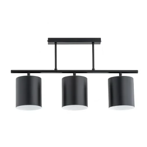 Lustra arczi, neagra 3xe27, alfa