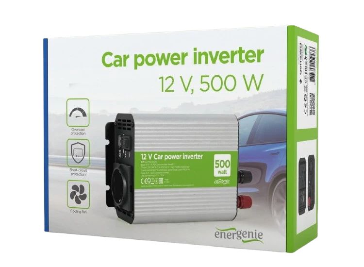 Автомобильный инвертор energenie eg-pwc500-01, 500вт, серый 2