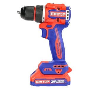 Аккумуляторная ударная дрель-шуруповерт brushless, 65 нм emtop Thumbnail 5