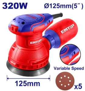 Masina de slefuit 320 w, 125 mm emtop