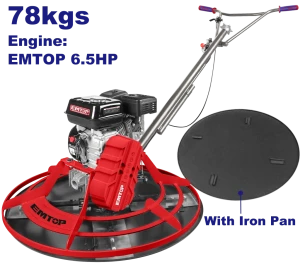 Masina de slefuit beton 6,5 hp, 78 kg, emtop