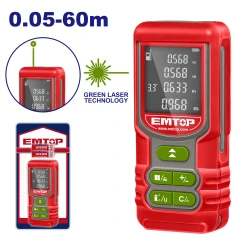 Nivela laser 0,05-60 m verde, emtop 2