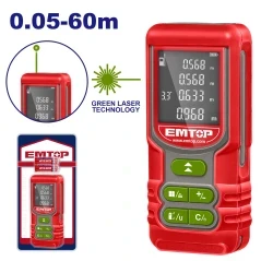 Nivela laser 0,05-60 m verde, emtop
