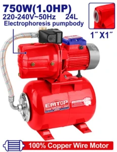 Pompa de apa 750 w, 60 l/min,  emtop