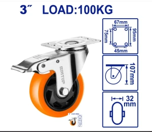 Roata p/u carucior de impingere, 100 kg,emtop