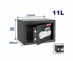 Safeu electronic 200x310x200mm, 11 l, 6,4 kg,  emtop Thumbnail 1