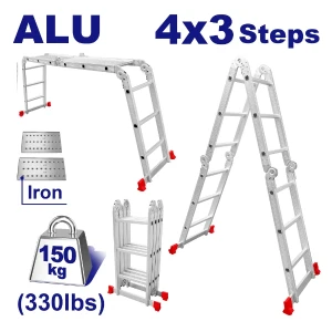 Scara din aluminiu universala 4*3  trepte emtop
