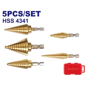 Набор сверл с шагом 5 шт, hss 4341 emtop