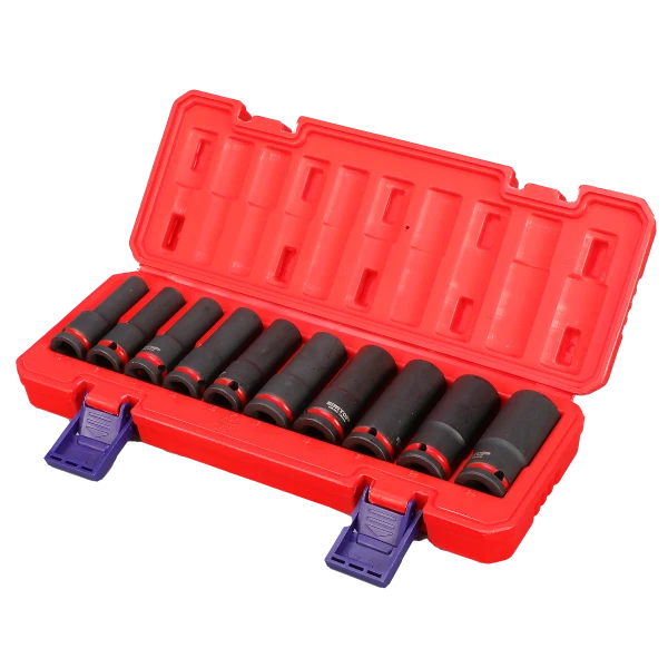 Set chei tubulare de impact 1/2', 78 mm, 10 buc, emtop 2