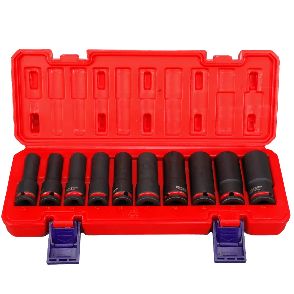 Set chei tubulare de impact 1/2', 78 mm, 10 buc, emtop 3