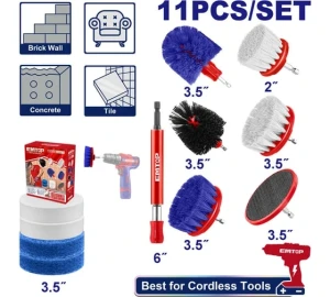 Set de perii pentru curatat 11 buc emtop