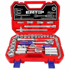 Набор розеток 1/2″ 28 шт emtop