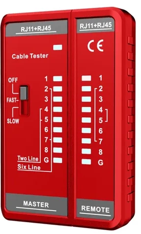 Tester cablu rj11+rj45,   emtop 2