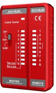 Tester cablu rj11+rj45,   emtop