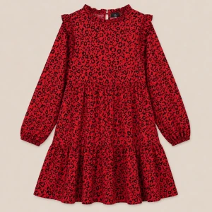 Rochie dame ex-3 – model roșu leopard, mărimea 10 Thumbnail 2