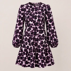 Rochie dame ex-3 – model floral violet, mărimea 8 Thumbnail 3