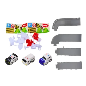 Aircraft transport cargo airplane playset with mini vehicles Thumbnail 2