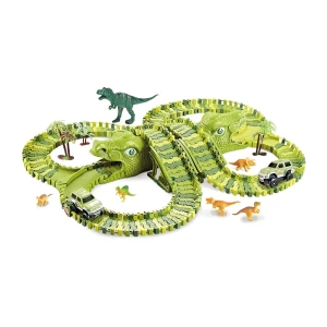 Игровой набор гибких треков с электромобилем dinosaur (xc256a)