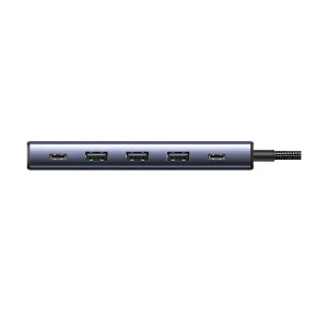 Ugreen hub 5в1 type-c на dp 1. 4k@60hz + 3*usb 3.0 + usb type-c + pd 100w | cm511, серый Thumbnail 3