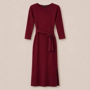 Rochie dame tricotată bordo ex, mărimea 2xl Thumbnail 3