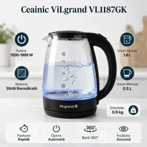 Чайник электрический vilgrand vl1187gk Thumbnail 1
