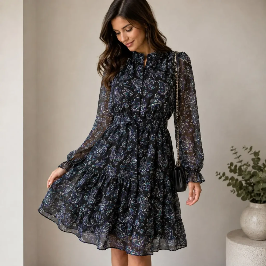 Rochie dame ex-2, albastră transparentă, mărimea 8 2