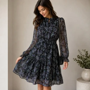 Rochie dame ex-2, albastră transparentă, mărimea 10 Thumbnail 2