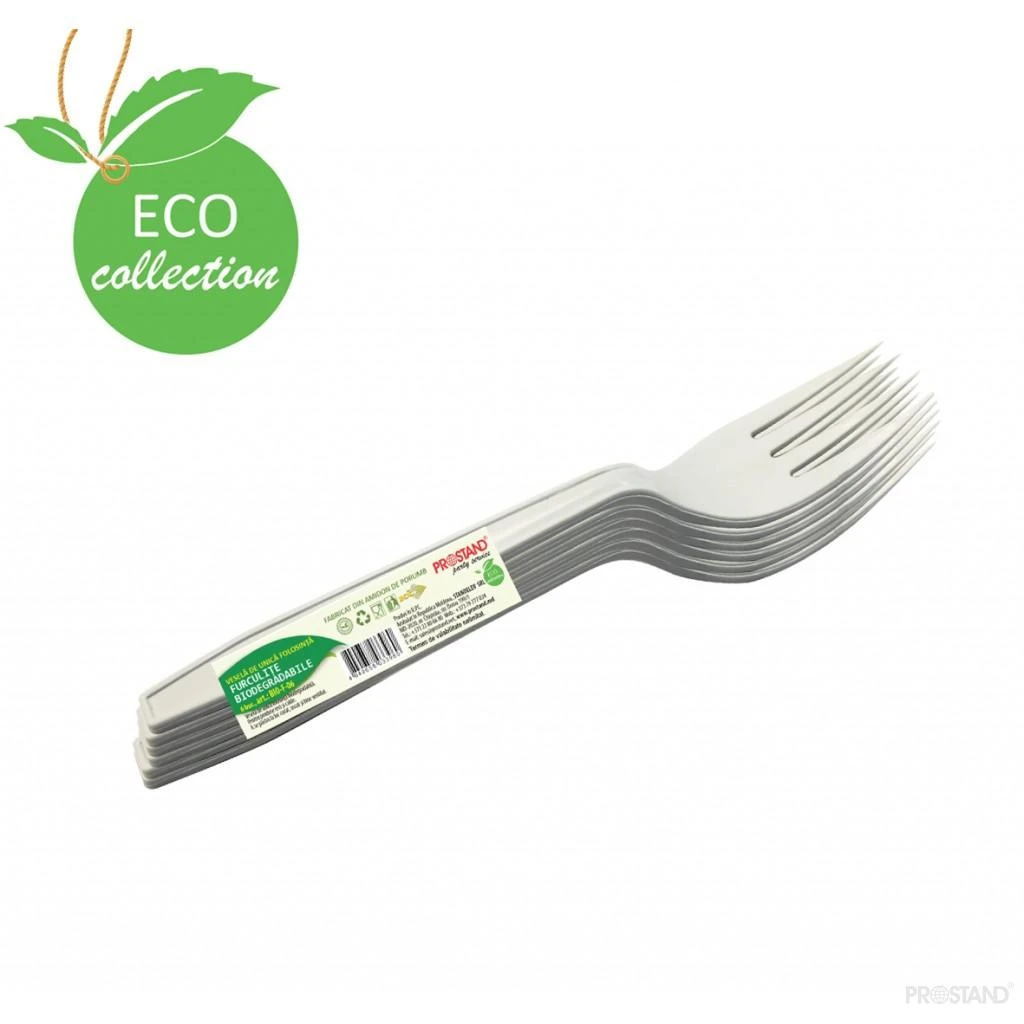 Вилка bio из кукурузного крахмала 6шт bio-f-06 2