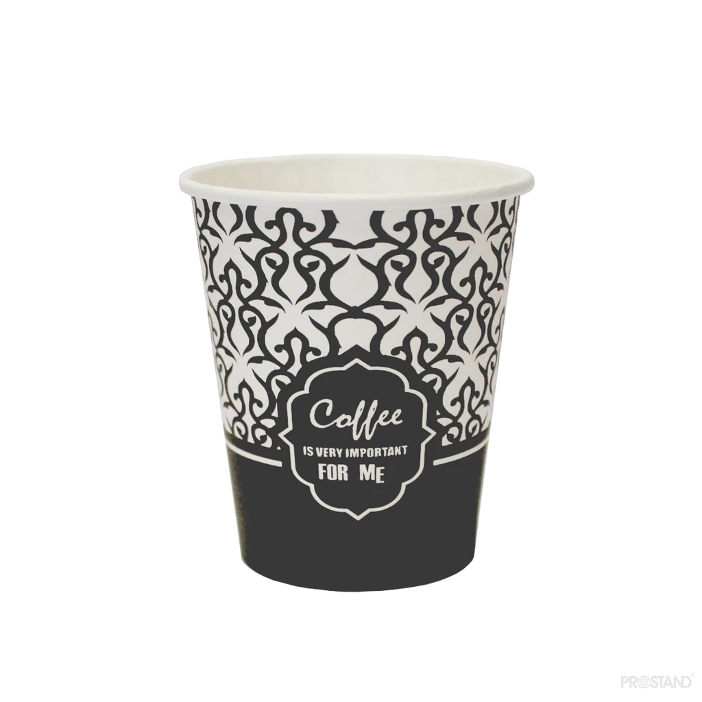 Стакан бумажный одноразовый accas coffee  180мл 7oz  1/50 2