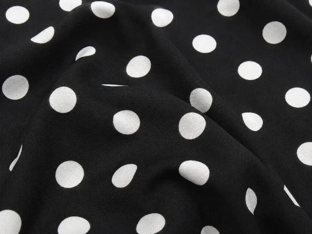 Rochie dame ex-2, neagră cu buline albe, mărimea 14 3