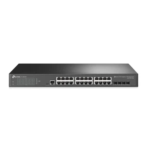 Jetstream™ 24-port pure-gigabit l2 managed switch, 48 10/100/1000mbps rj45 ports including 4 gigabit sfp  slots, static routing, port/tag/voice/protocol-based vlan, q-in-q(double vlan), gvrp, stp/rstp/mstp, igmp v1/v2/v3 snooping, cos, dscp, rate limiting Thumbnail 2