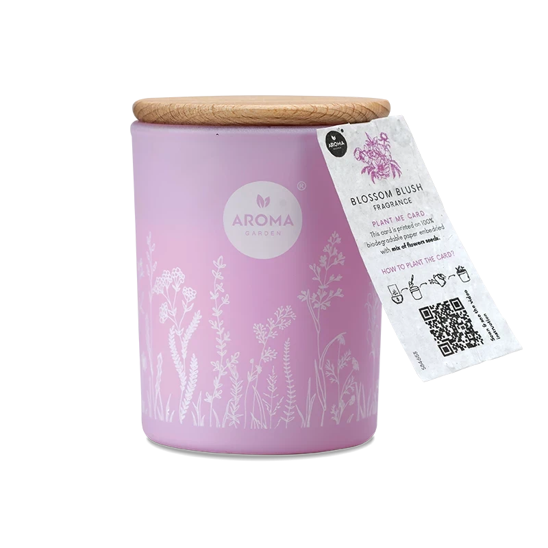 Aroma home lumanare cu seminte si aroma de roza 150g 2